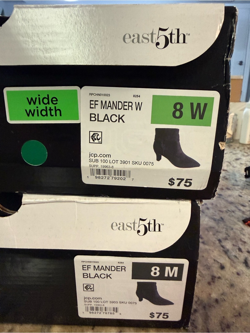 NIB East 5th Black Ankle Boots - Picture 7 of 9